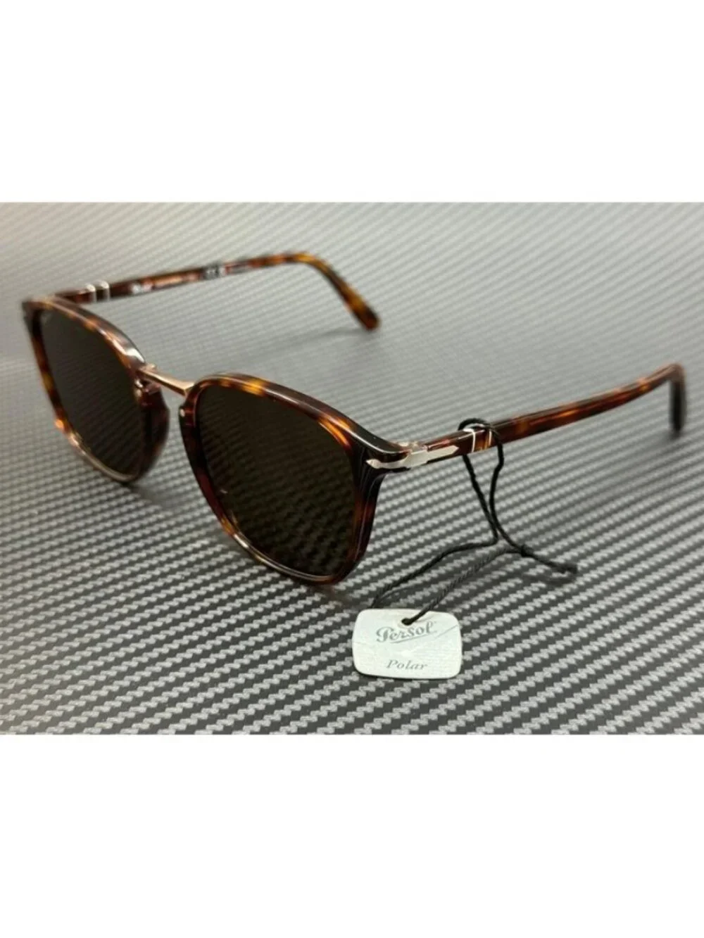 New Persol Men Havana Sunglasses 53-21-145